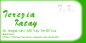 terezia katay business card